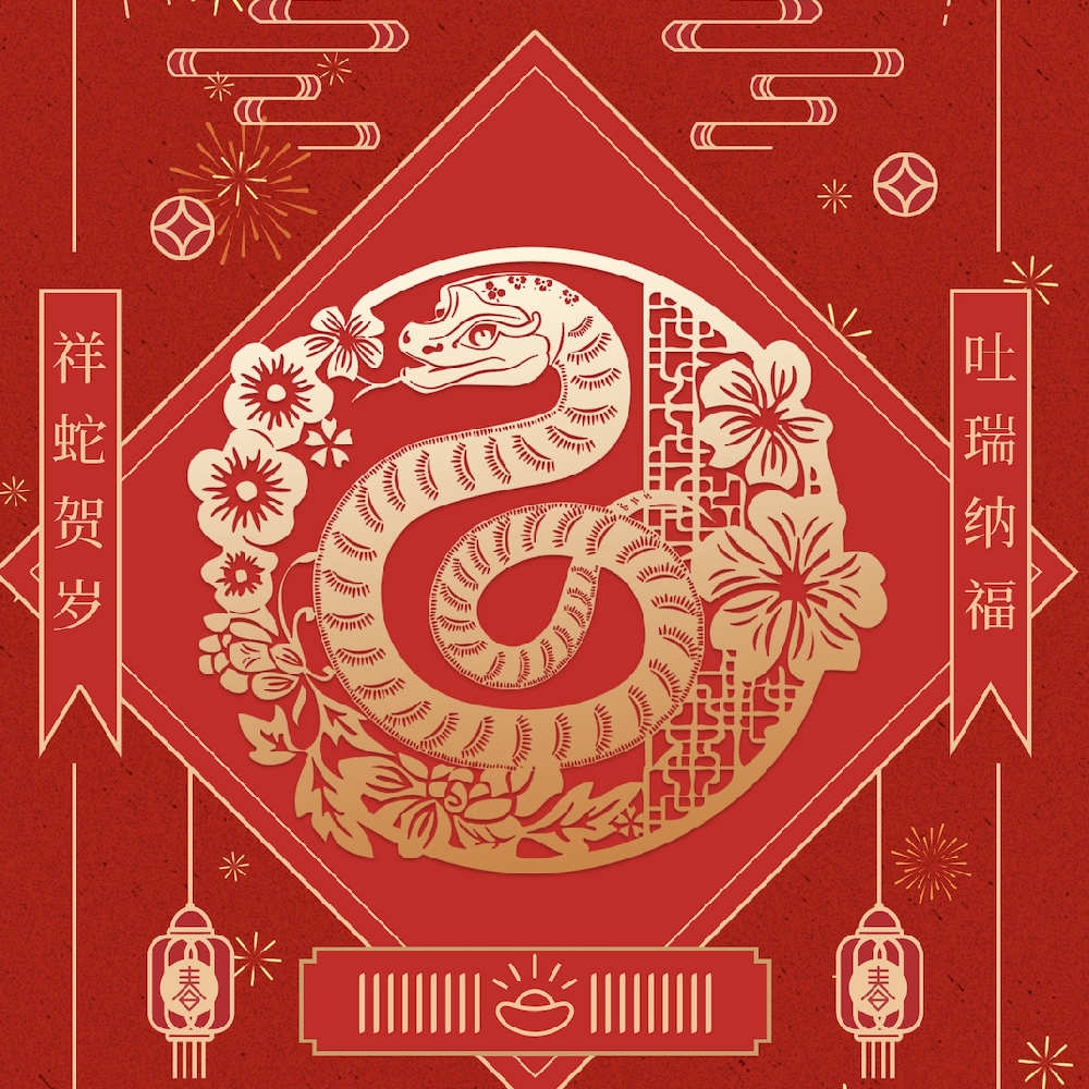 瑞蛇攜福至，萬(wàn)象啟新程